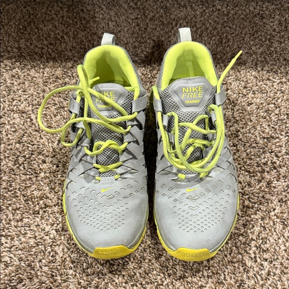 Nike Free Trainer Gray with Yellow Accents - Picture 1 of 3